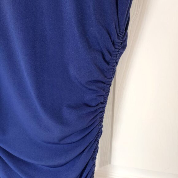 Catherine Malandrino Blue Ruched Dress - Picture 2 of 5